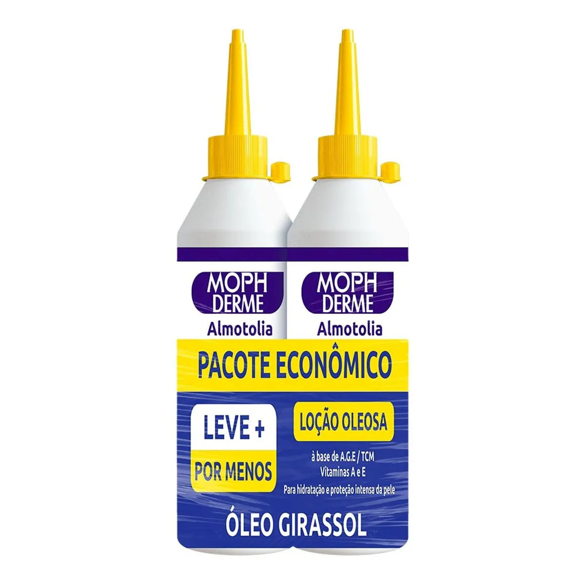 Pack óleo Corporal De Girassol Moph Derme Almotolia 2 Unidades 200ml Cada Pacote Econômico Leve Mais