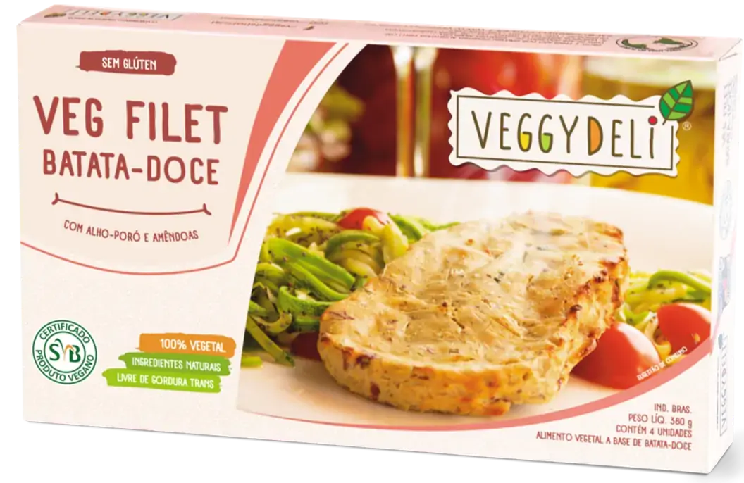 Veg Filet Batata Doce Veggy Deli 380g