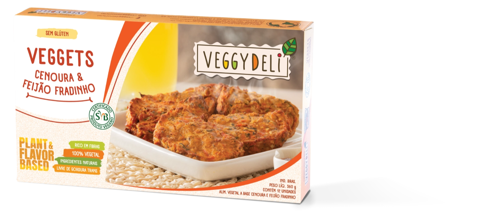 Petisco Veggets Veggy Deli Caixa 360g 12 Unidades
