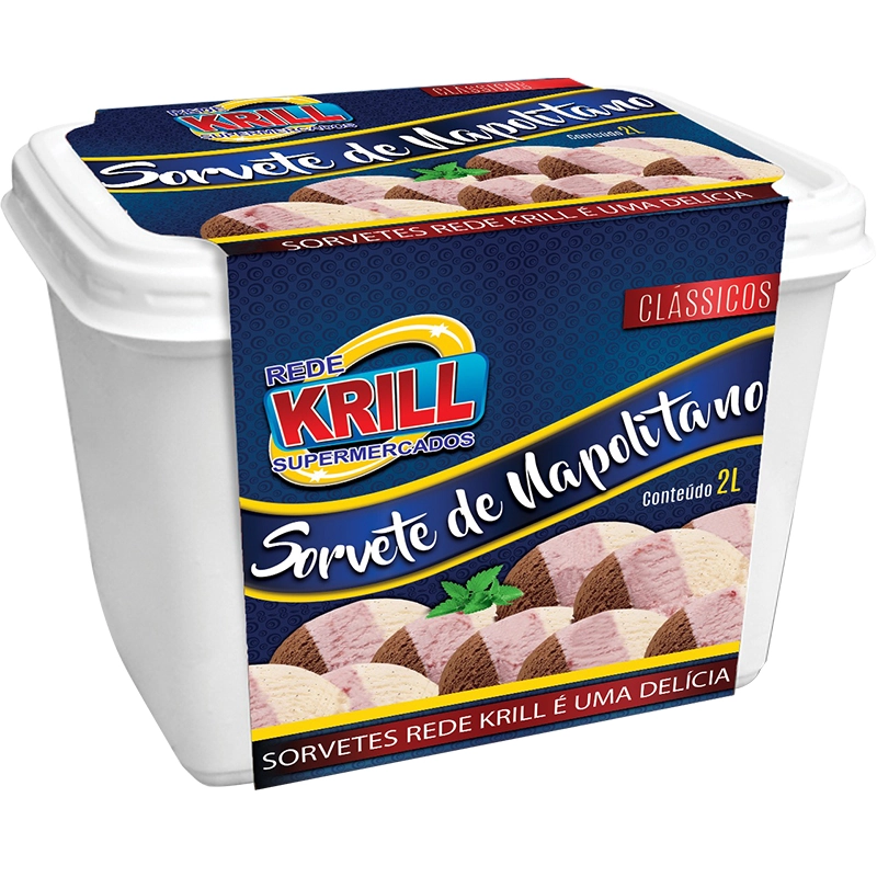 Sorvete Rede Krill Napolitano 2l