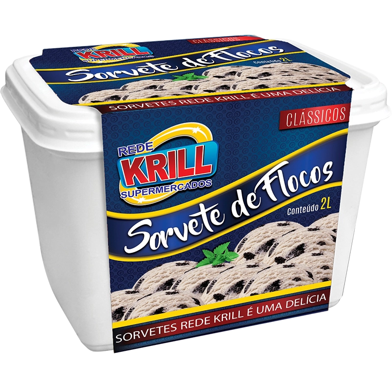 Sorvete Rede Krill Flocos 2l