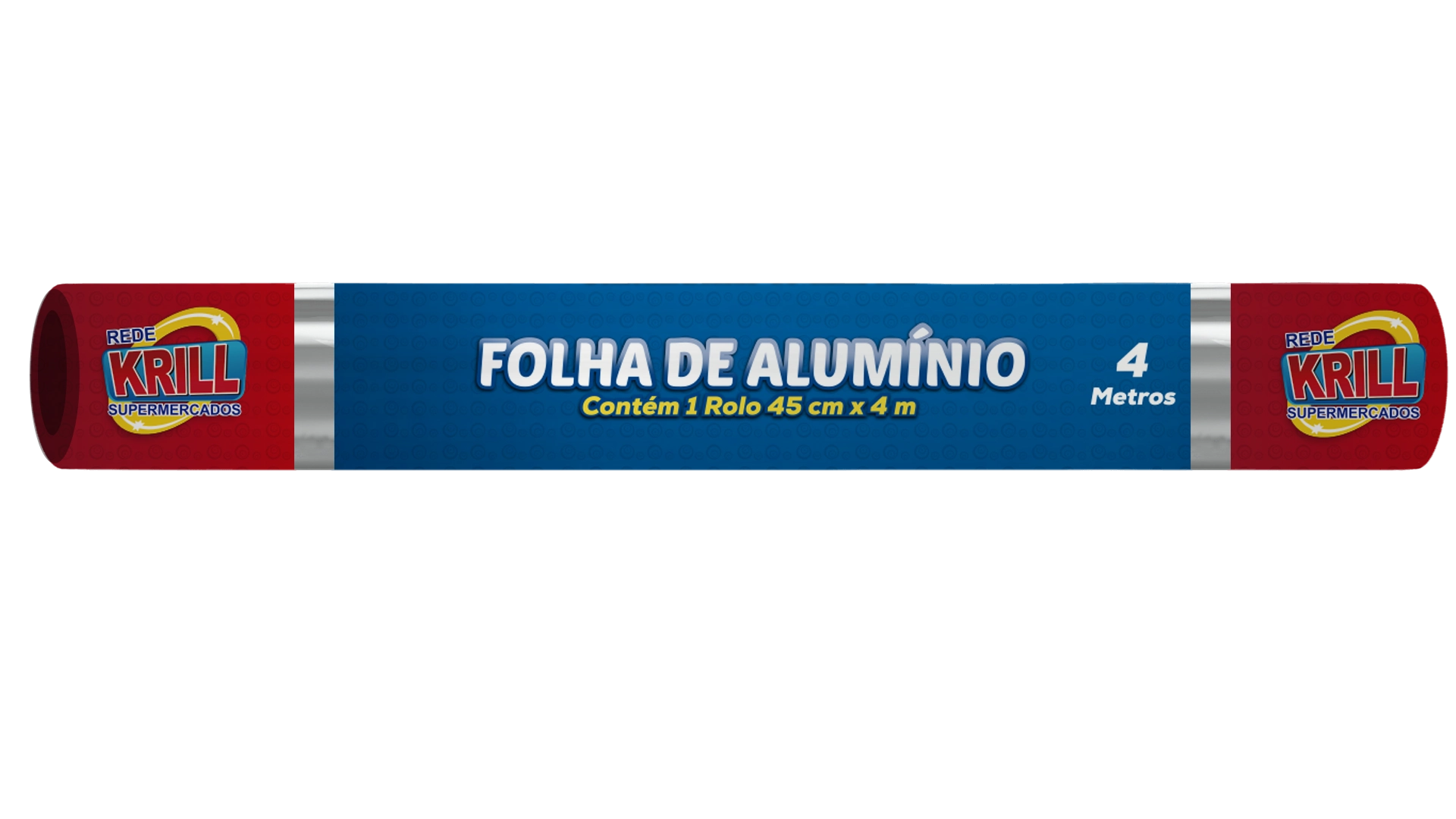 Rolo Aluminio Rede Krill 45x4m
