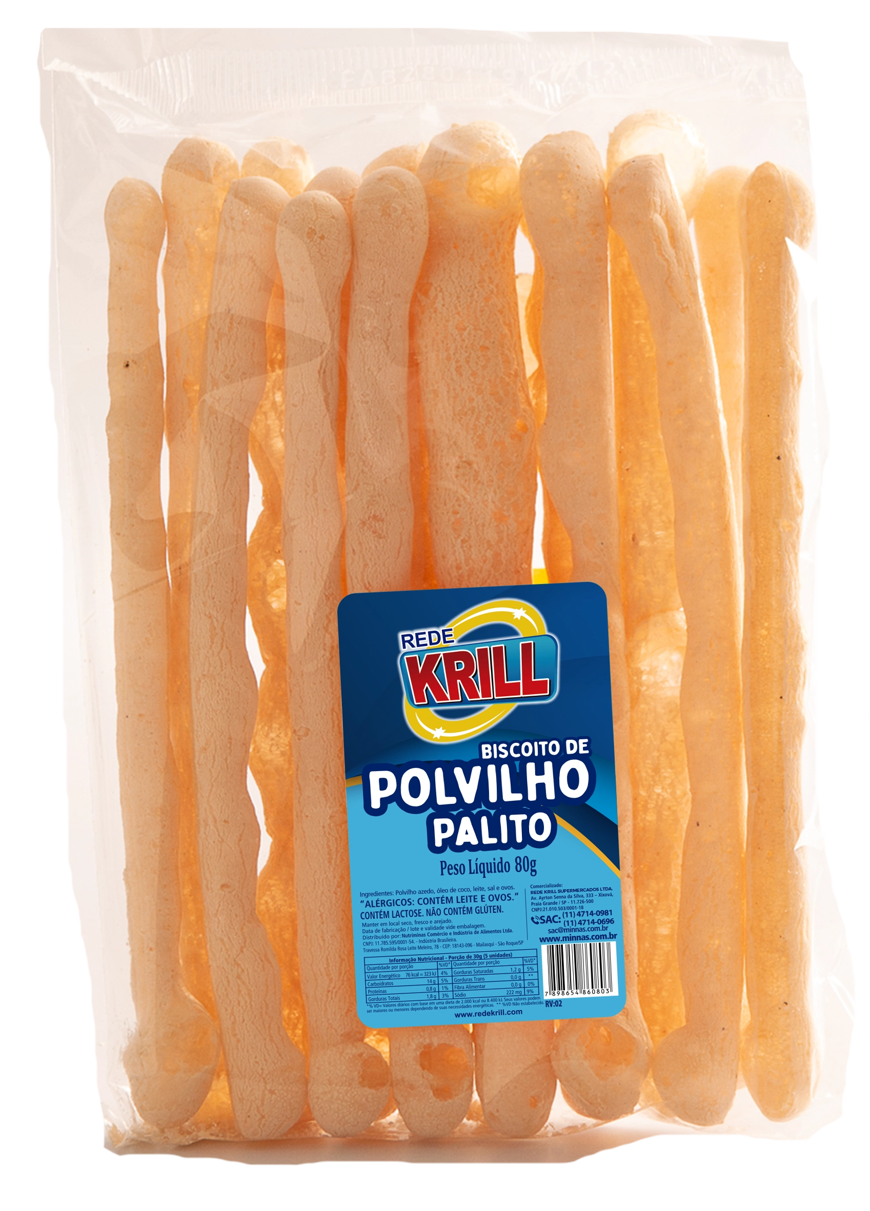 Polvilho Krill Palito 80g