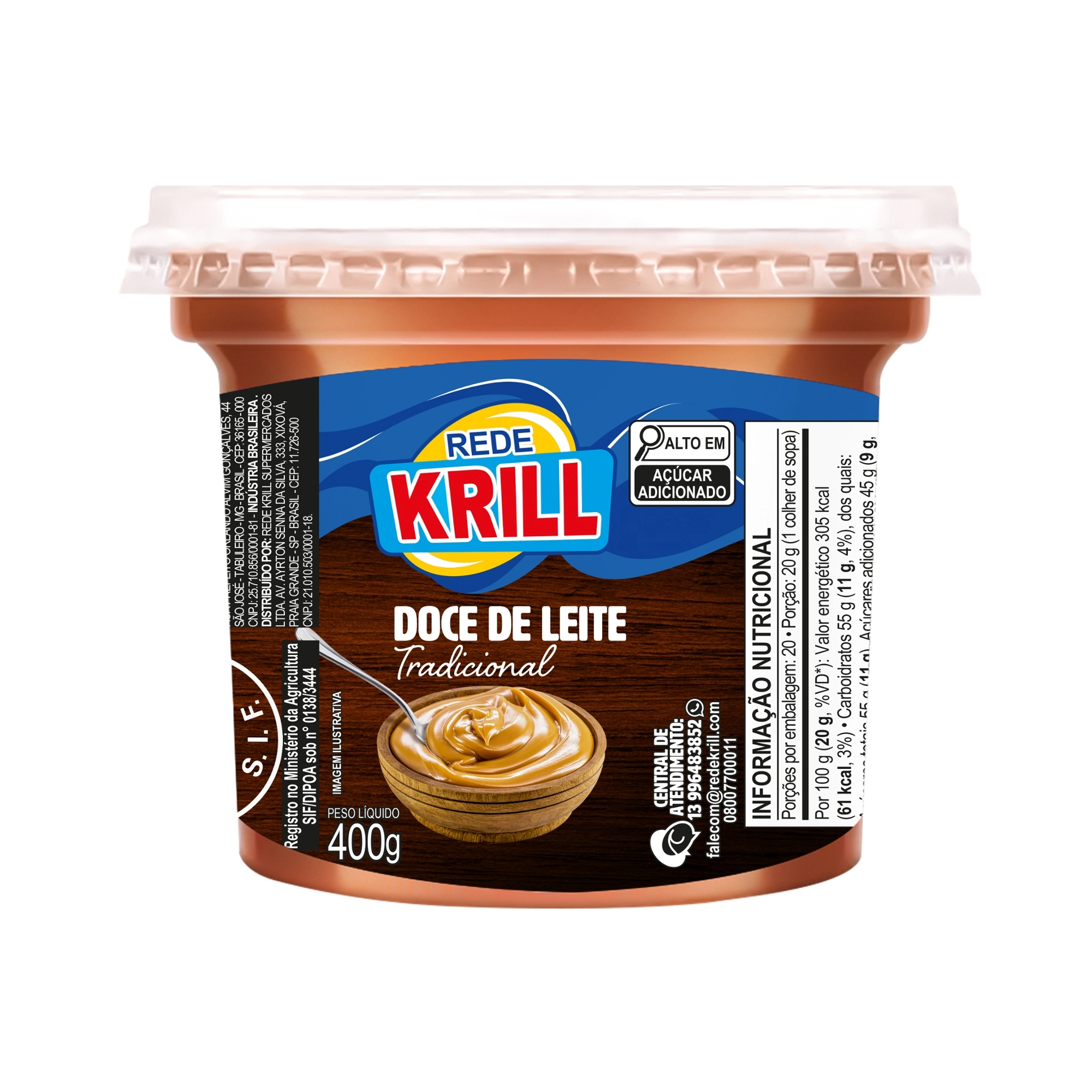 Doce De Leite Rede Krill 400g