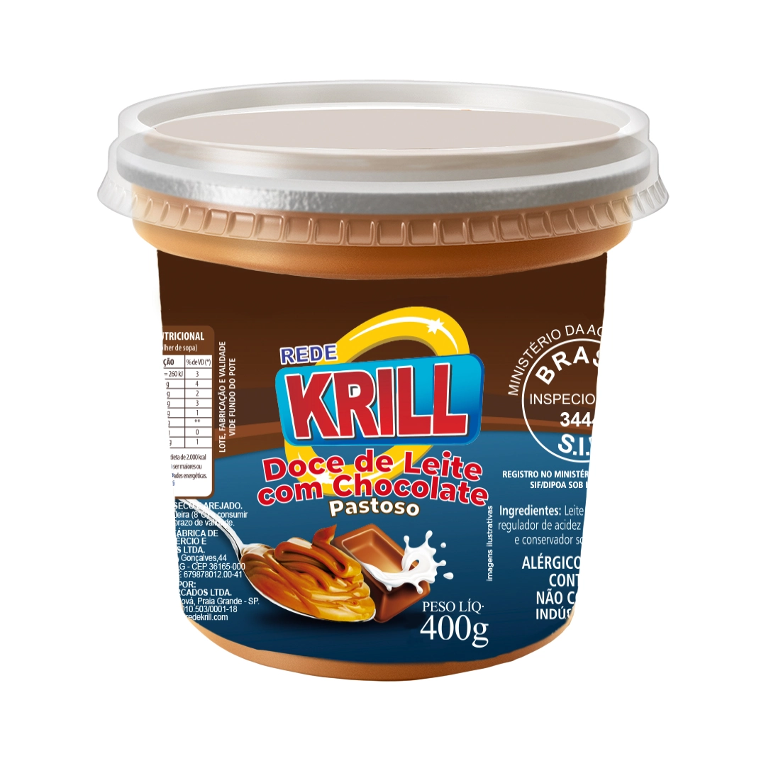 Doce De Leite Rede Krill C/choc.400g