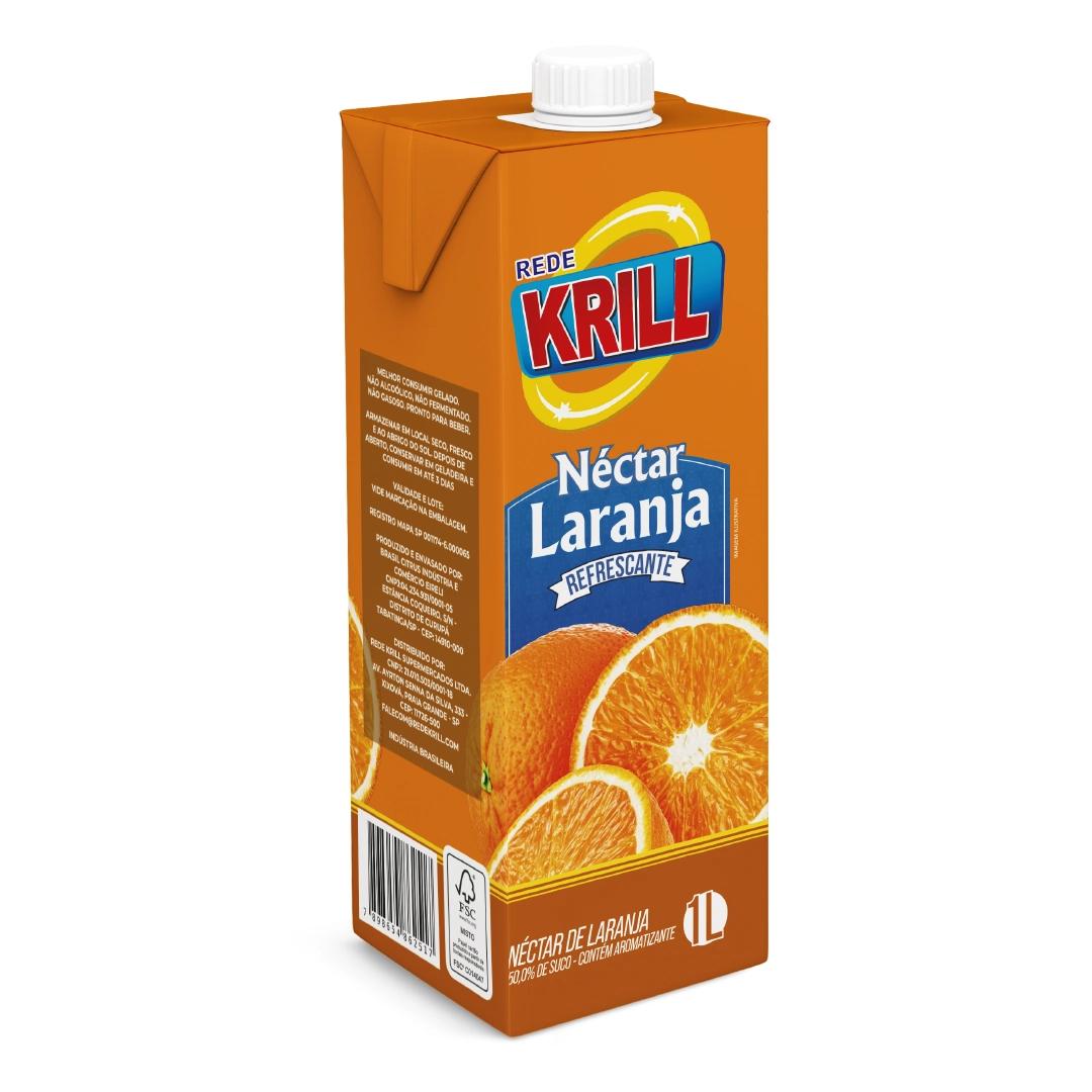 Suco Nectar Rede Krill Laranja 1l
