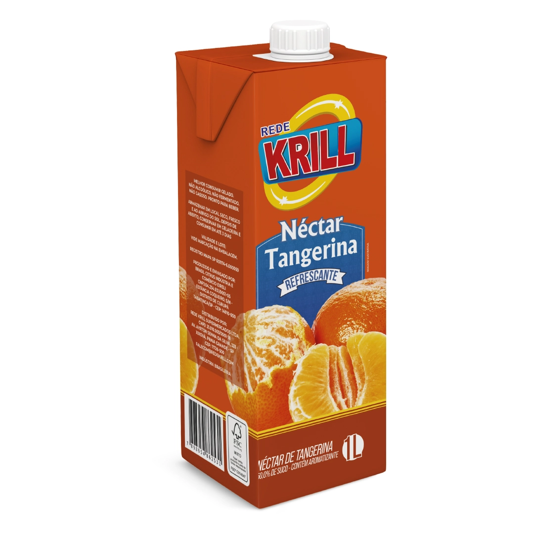 Suco Nectar Rede Krill Tangerina 1l