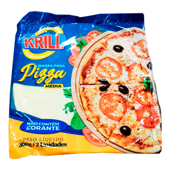 Massa P/ Pizza Krill Grande 200g C/01un