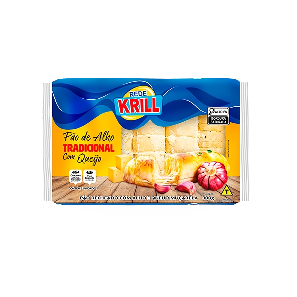 Pao Alho Rede Krill C/queijo 300g Zinho