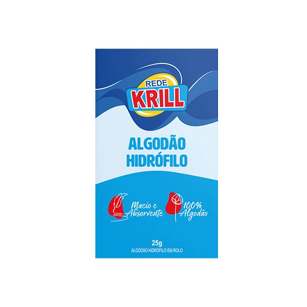 Algodao Rede Krill Hidrofilo 25g