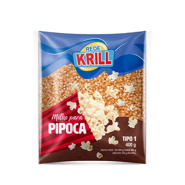 Milho Pipoca Rede Krill 400g