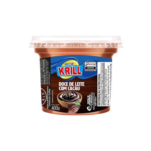 Doce De Leite Rede Krill Cacau 400g