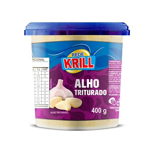Alho Triturado Rede Krill 400g