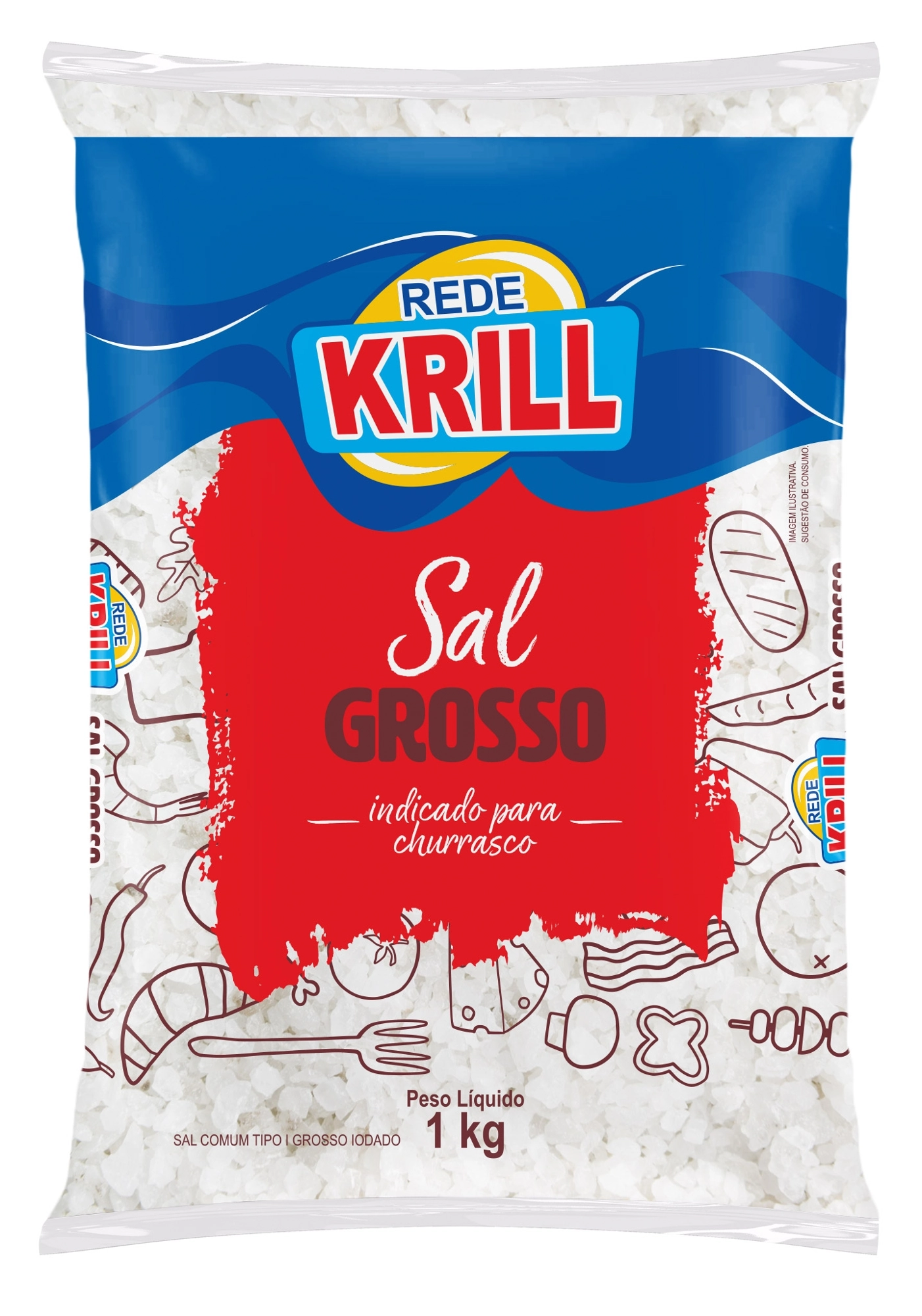 Sal Grosso Rede Krill 1kg