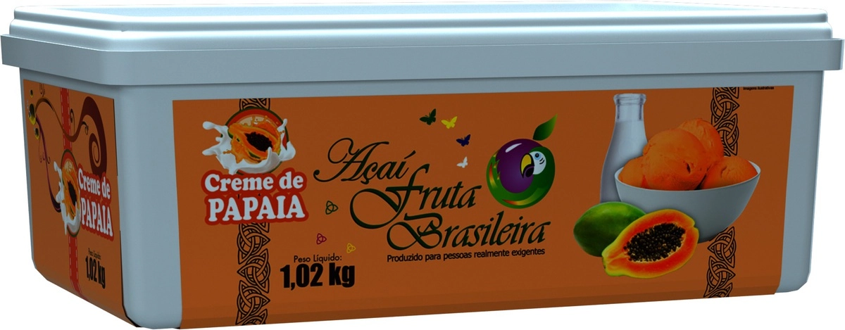 Acai Fruta Brasileira Creme De Papaia 1,02kg