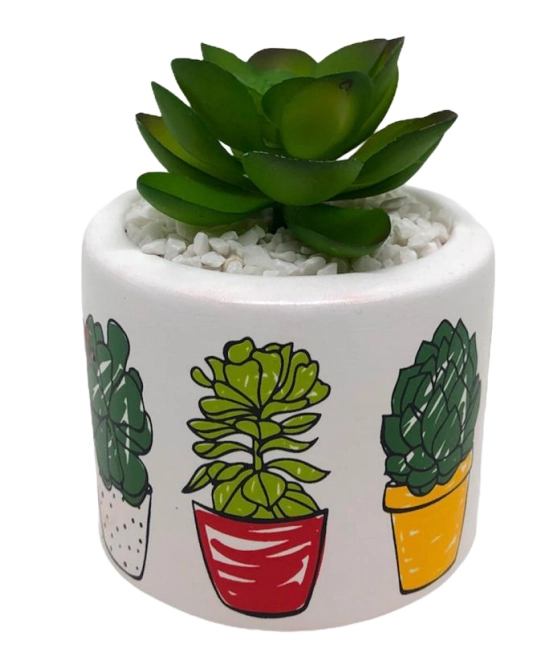 Cachepot Redondo Suculenta 2147 Vanjos