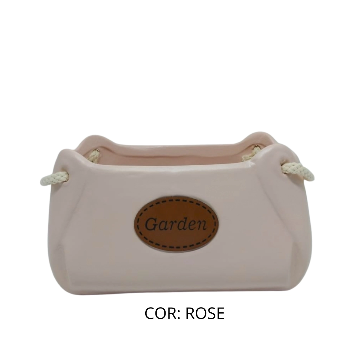 Vaso Floreira Ceramica Elegance 9,5x18cm 2639 Vanjos