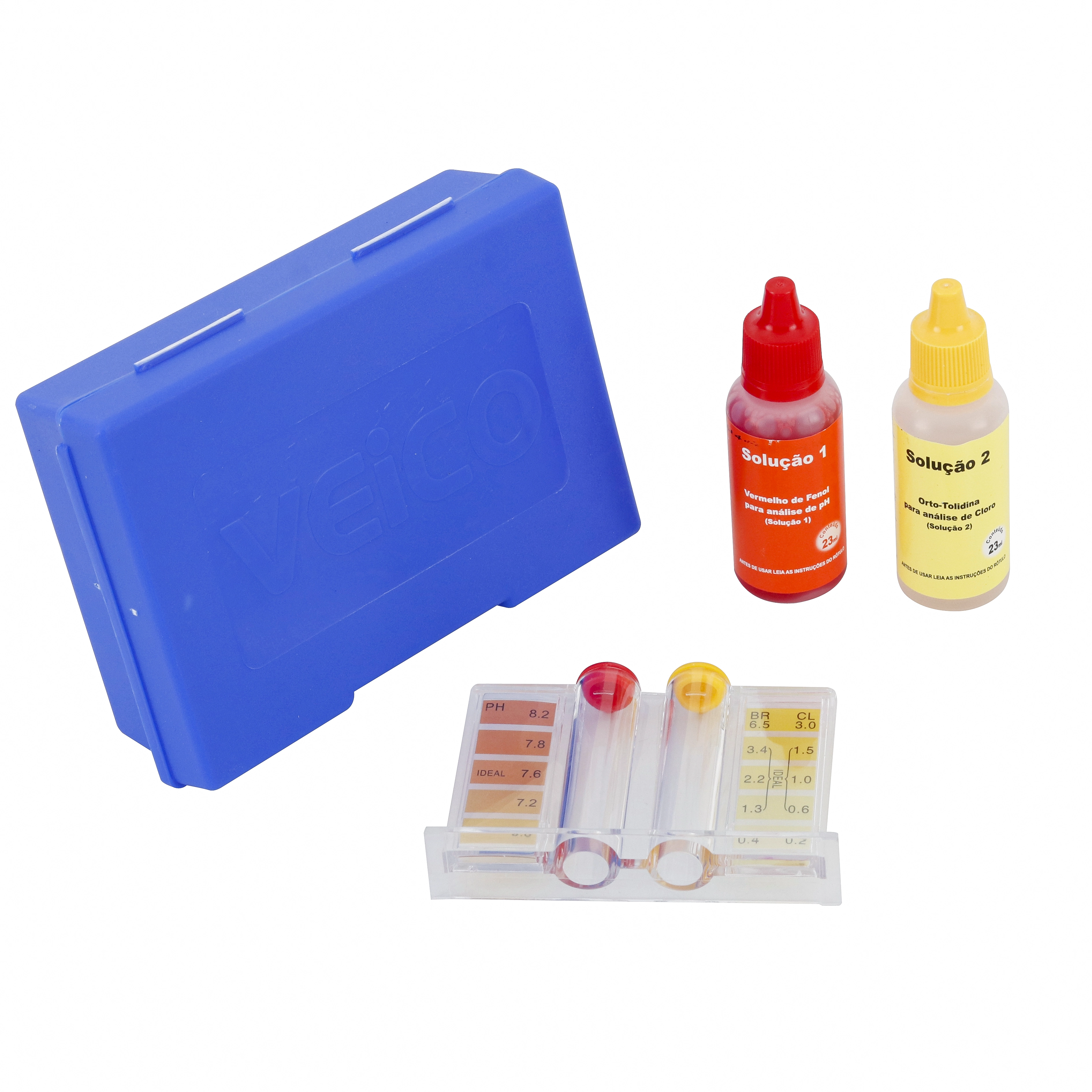 Estojo Teste Para Piscina Ph E Cloro