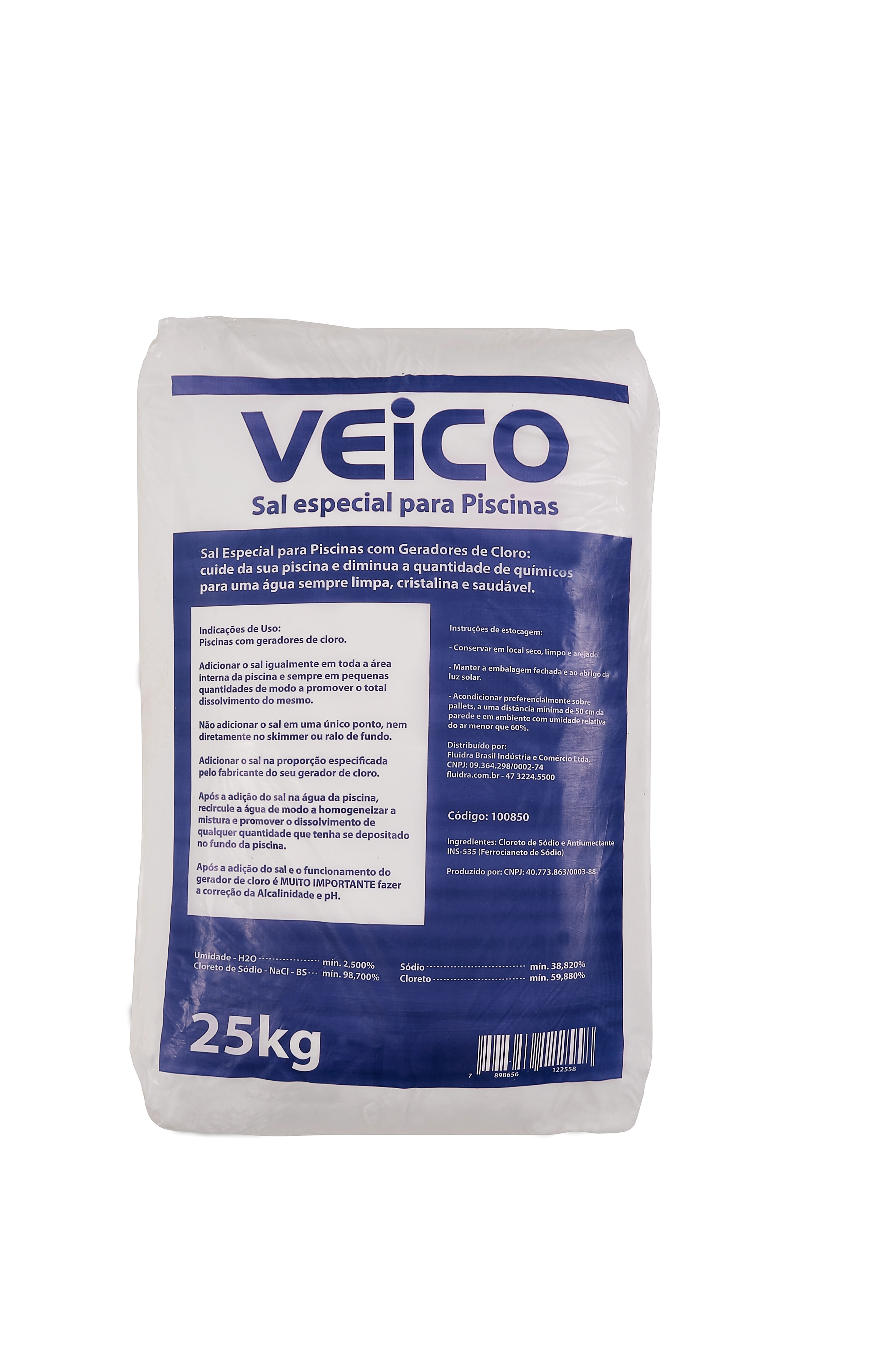 Sal para Piscina 25kg Veico