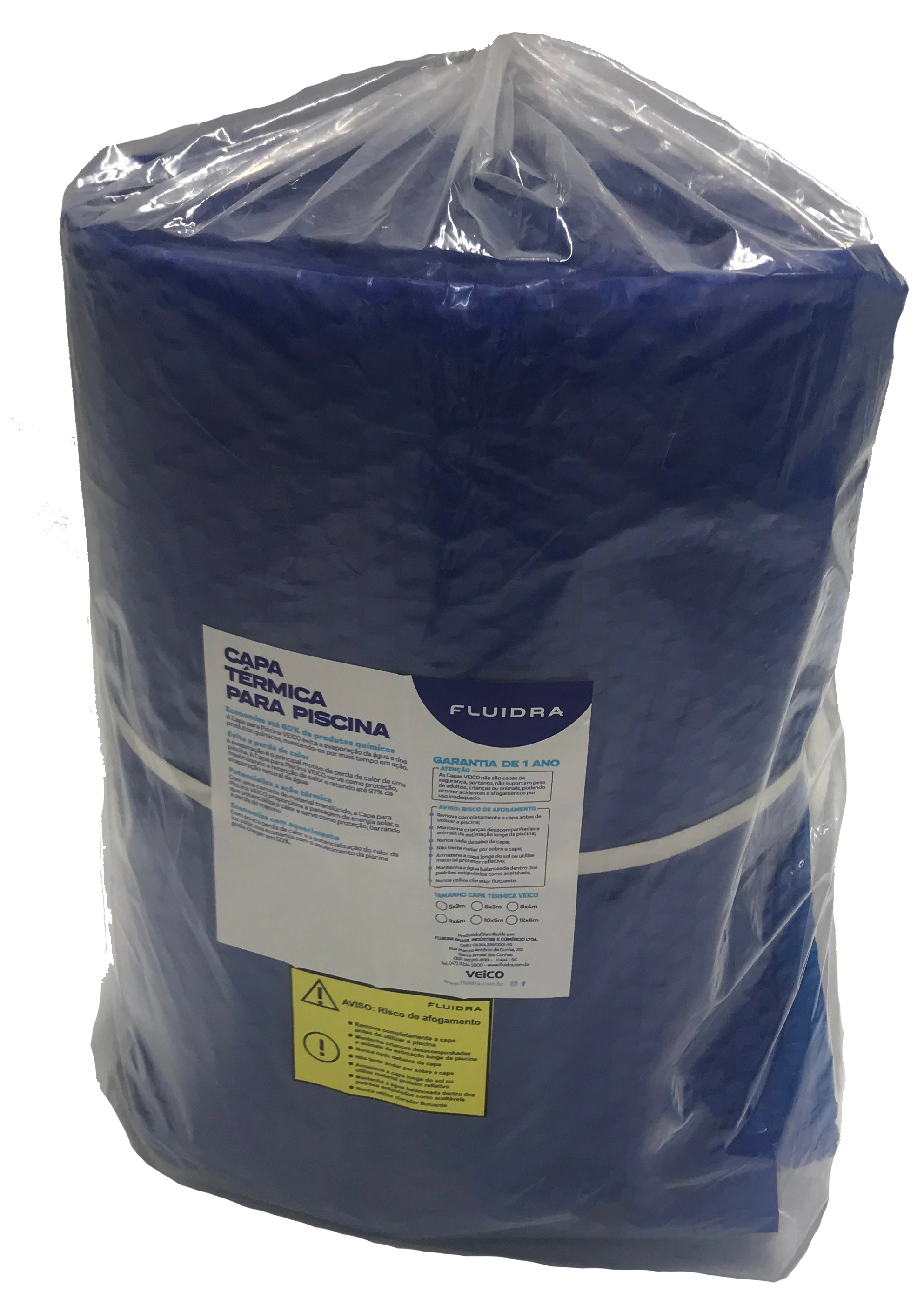 Capa para Piscina Retangular 4x9m Plástico Fluidra