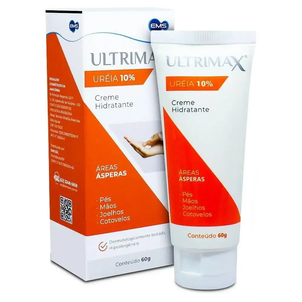Ultrimax Uréia 10% Creme Hidratante 60g Áreas Ásperas