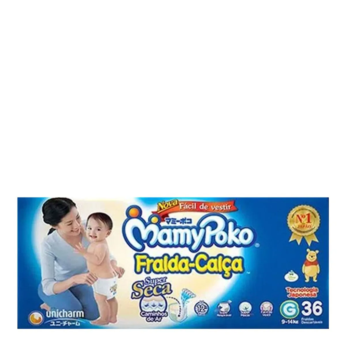 Fralda Descartável Infantil Super Seca Calça Mamypoko Xxg Pacote 36 Unidades Embalagem Econômica