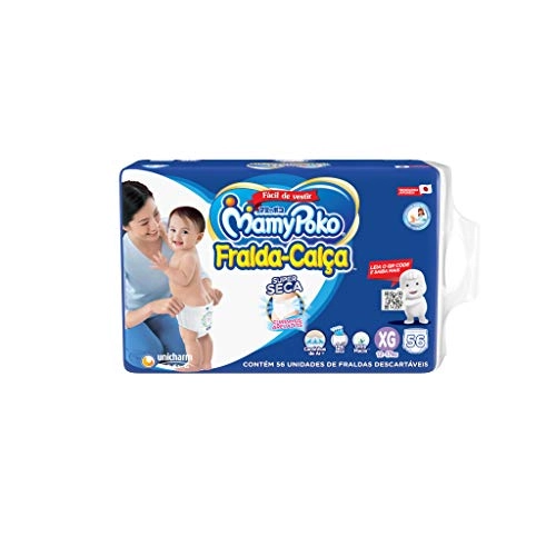 Fralda Calça Descartável Mamypoko Super Seca XG C/56