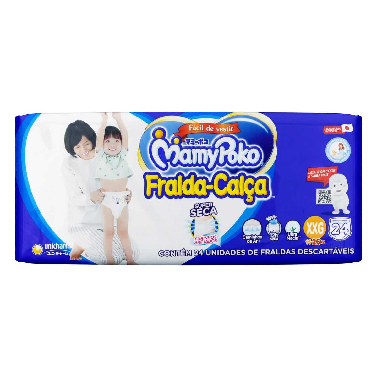 Fralda Mamypoko Calca Jumbo Xxg C/24