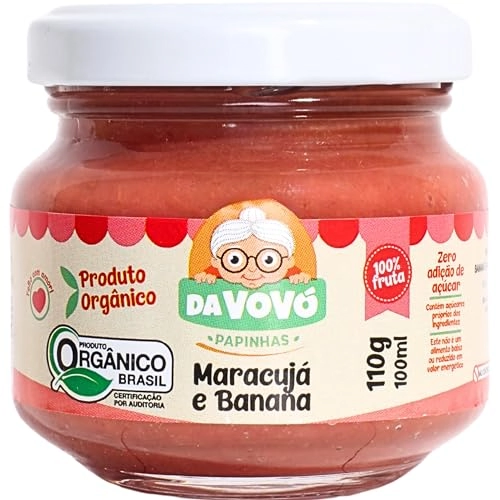 Papinha Org Da Vovo 100ml Banana E Maracuja
