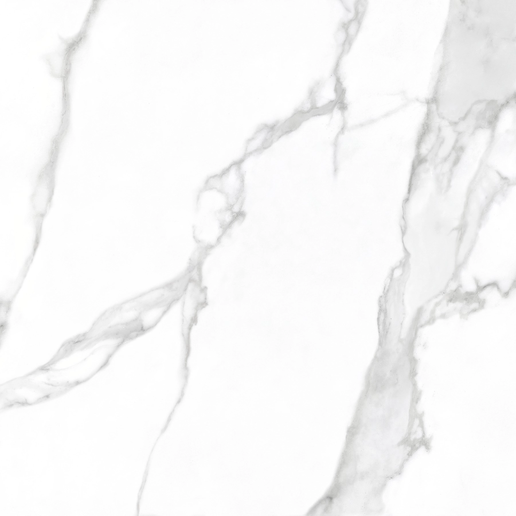 Piso Cerâmico Marmorizado Polido Borda Reta Interno 62x62cm Rio Branco PPI62040R Incenor