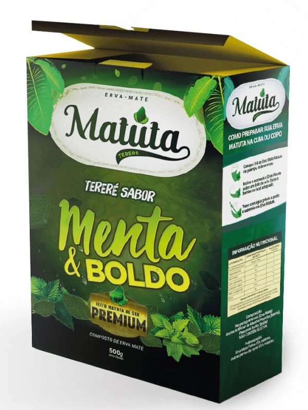 Erva Mate Matuta Menta E Boldo 500g