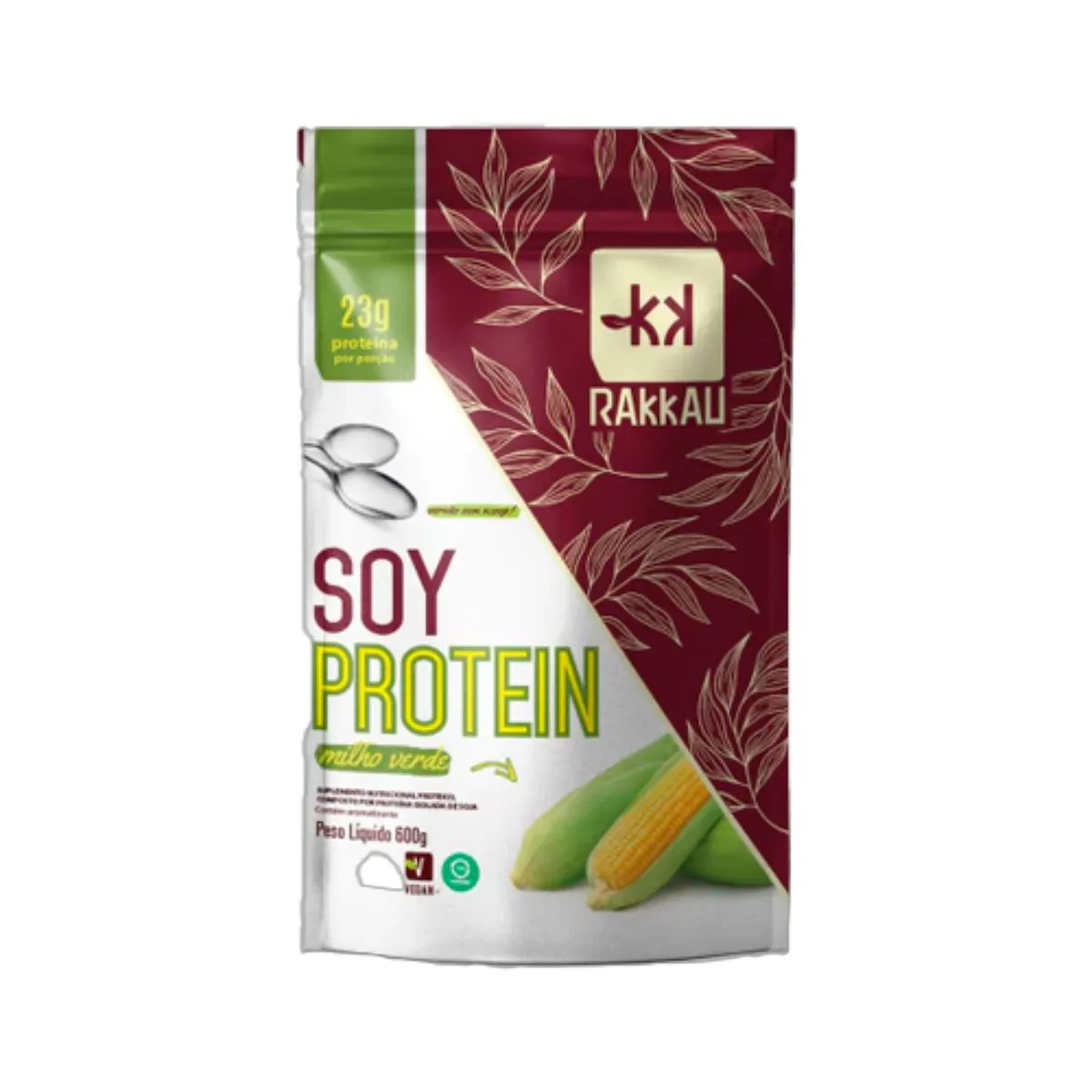 Soy Protein Milho Verde Vegana Rakkau 600g