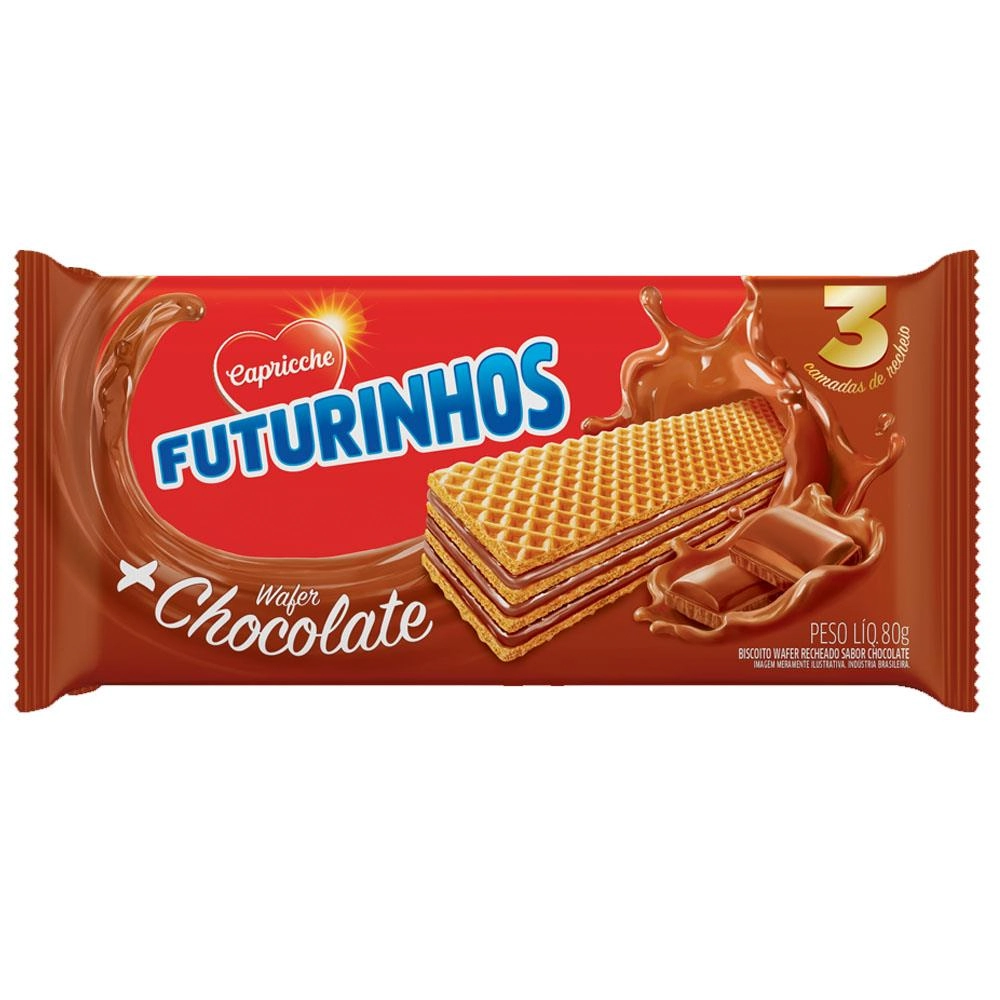 Bisc Wafer Choco Futurinhos 80g