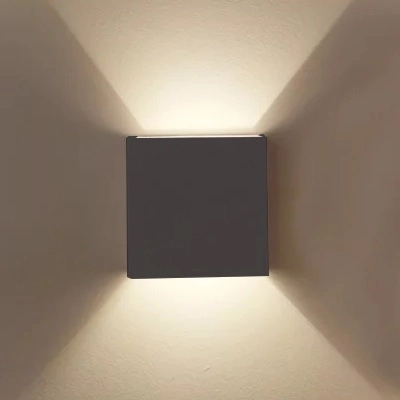 Arandela C/2 Fachos Quadrada Lisa C/vidro G9 Cortem-lumimais