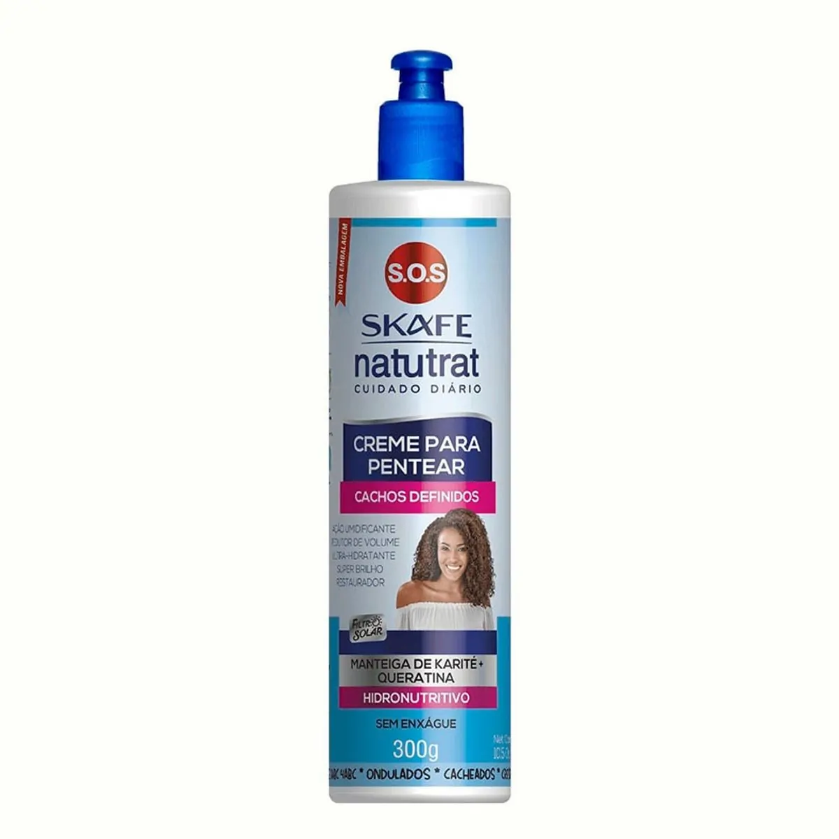 Creme para Pentear Natutrat SOS CUIDADO DIÁRIO CACHEADOS Skafe 300g