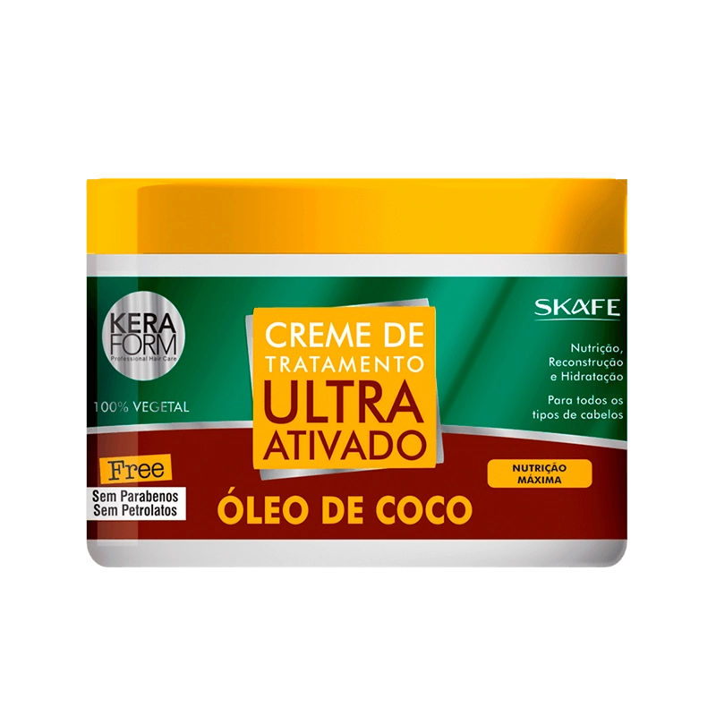 Creme Trat Skafe 500g Ultra Ativo Oleo De Coco