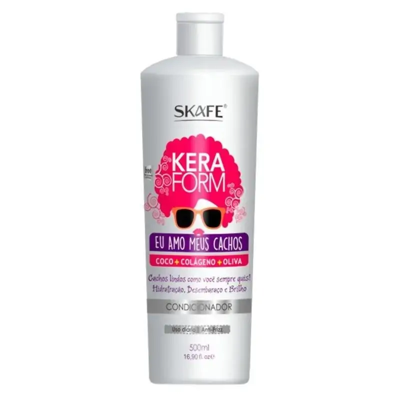 Condicionador Skafe Keraform Eu Amo Meus Cachos 500ml