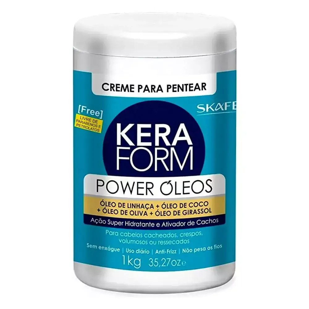 Creme Para Pentear Tratamento Skafe Keraform Power Óleos 1kg