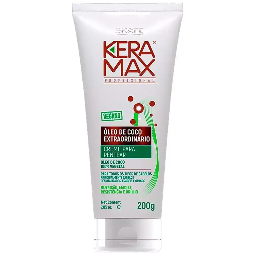 Creme De Pentear Keramax Óleo De Coco Extraordinário 200g