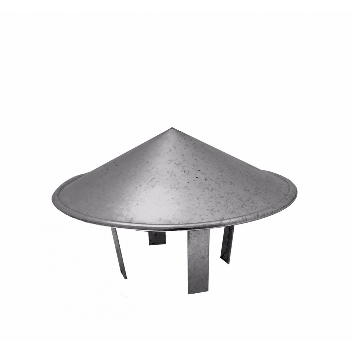 Chapéu Chinês Galvanizado Para Dutos De 230 Mm De Diâmetro Para Topo De Chaminé