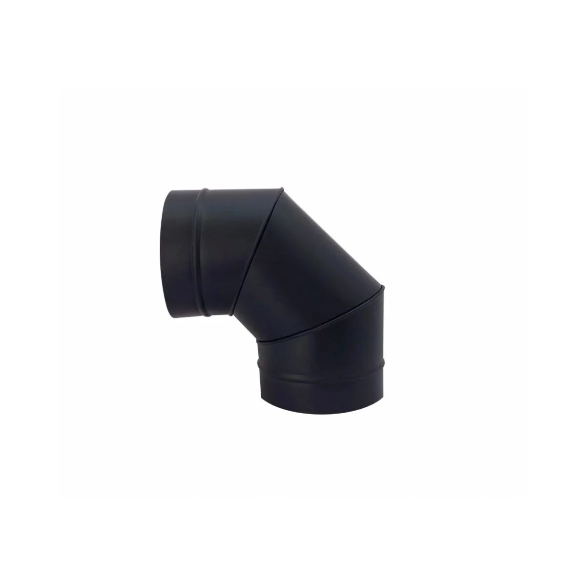 Curva/cotovelo Para Chaminé Preta 90° 200 Mm De Diâmetro