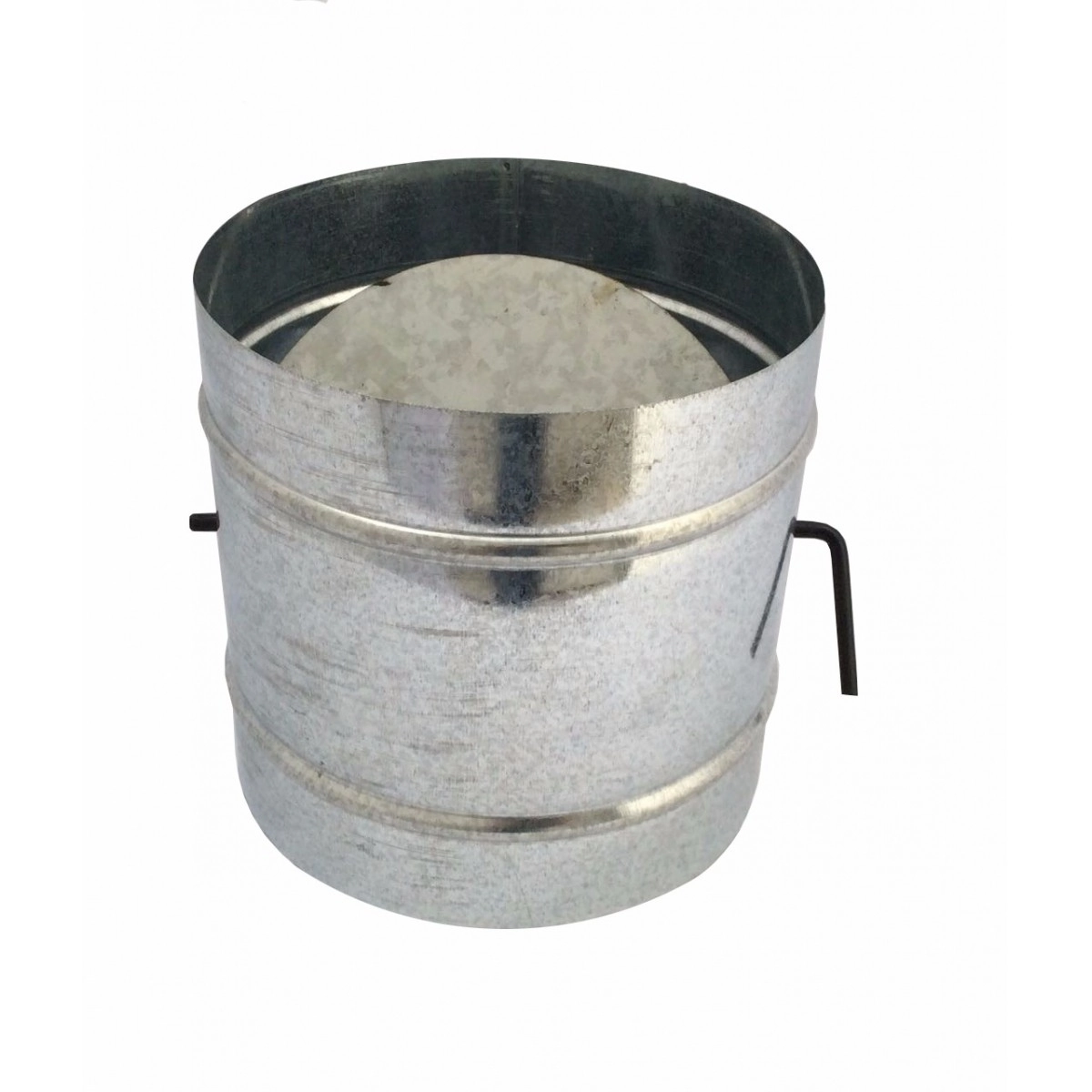 Registro / Dumper Galvanizado Para Chaminé De 130 Mm De Diâmetro