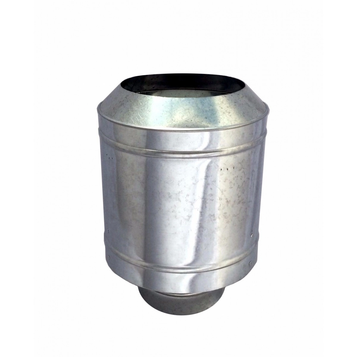 Chapéu Galvanizado Tipo Canhão Sputinik Para Chaminé De 150 Mm De Diâmetro.