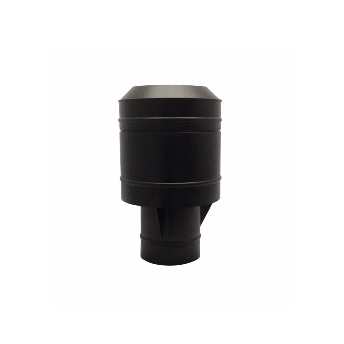 Chapéu Preto Para Chaminé Tipo Canhão Sputinik 200mm De Diâmetro