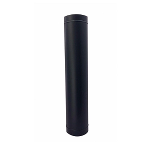 Duto Preto Para Chaminé Lareira 100mm De Diâmetro Com 60cm De Altura