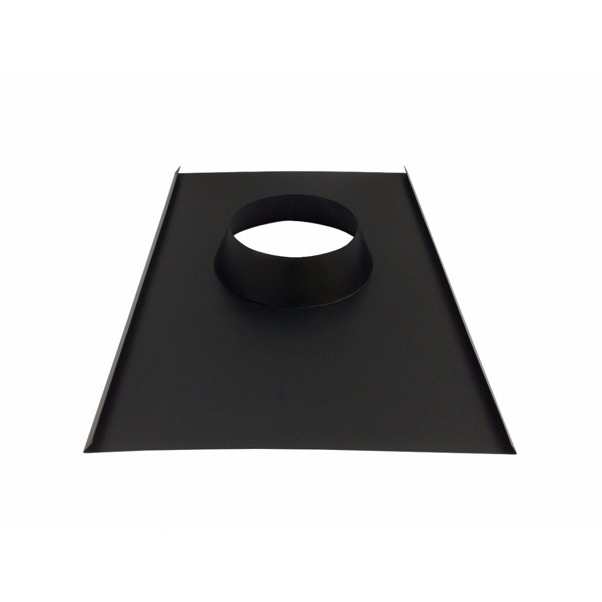 Rufo Colarinho De Telhado Preto Para Chaminé De 130 Mm De Diâmetro
