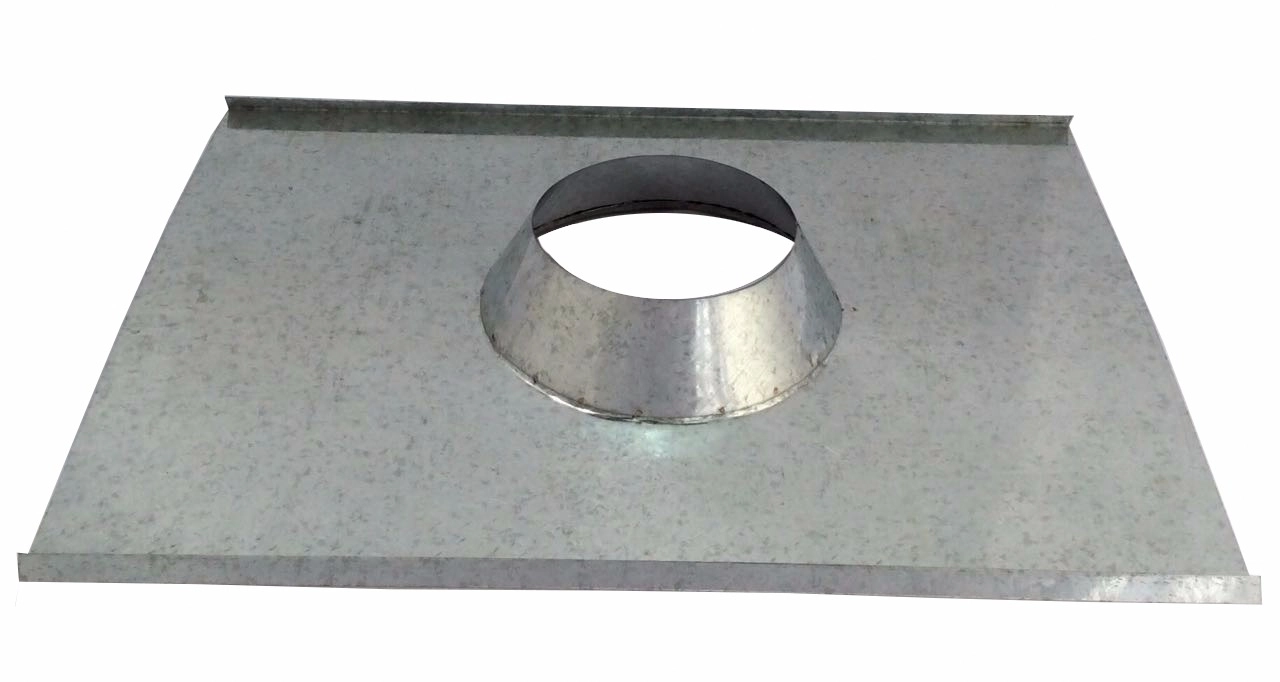 Rufo Colarinho De Telhado Galvanizado Para Chaminé De 230 Mm De Diâmetro