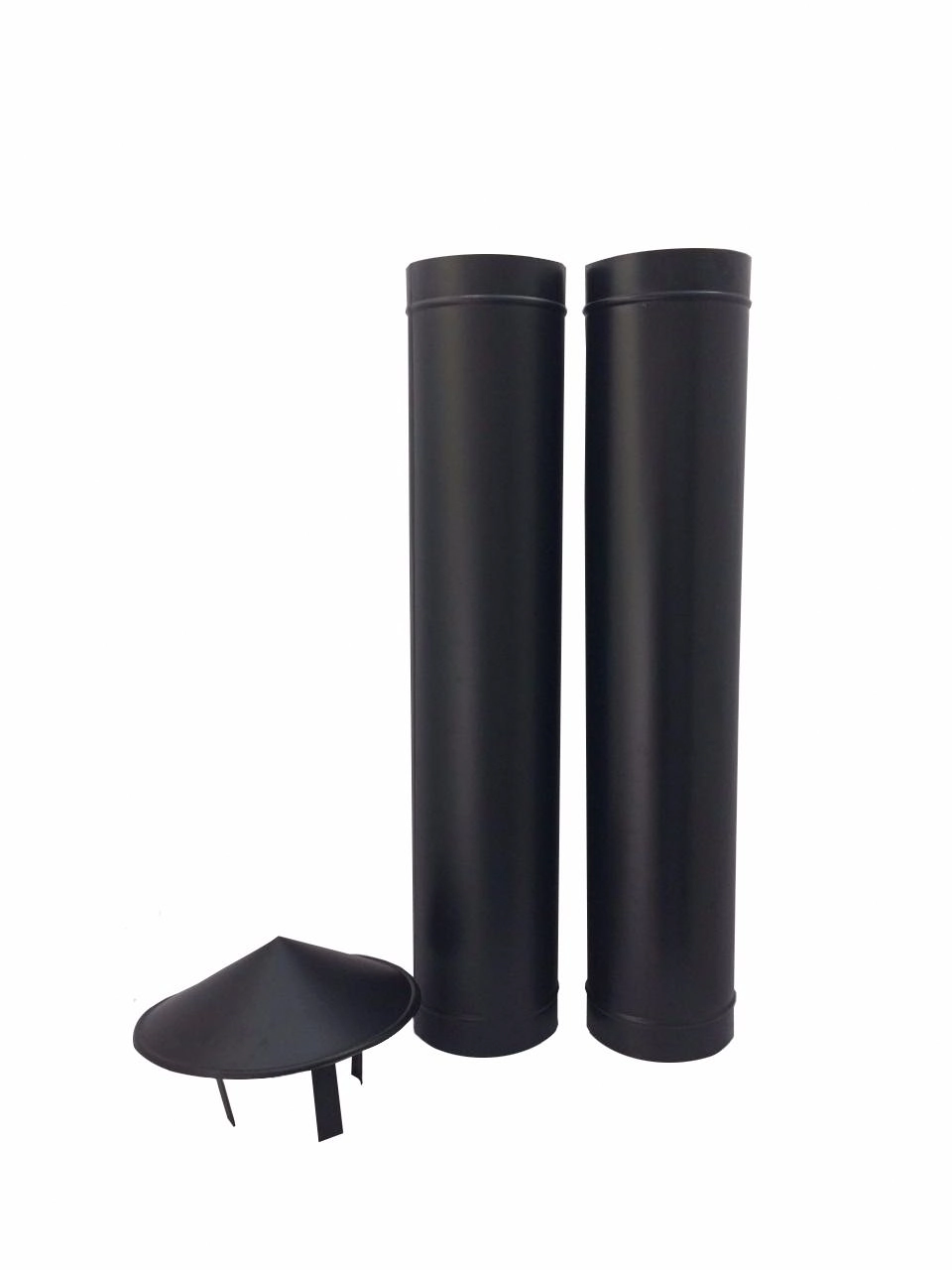 1 20 M De Duto Preto De 180 Mm De Diâmetro Com Chapéu Chinês