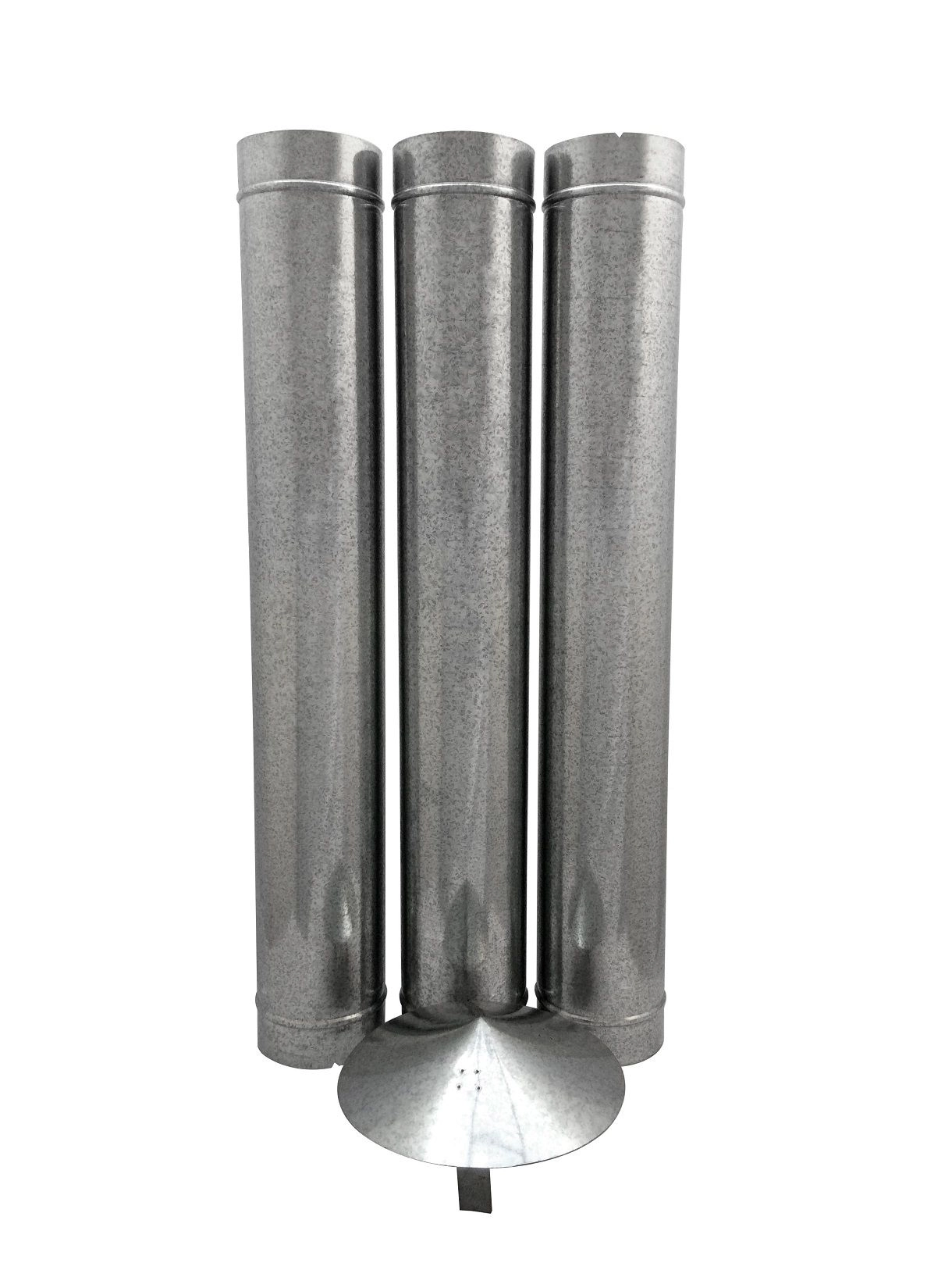 Duto Galvanizado De 100 Mm De Diâmetro Com Chapéu Chinês 1 80 M