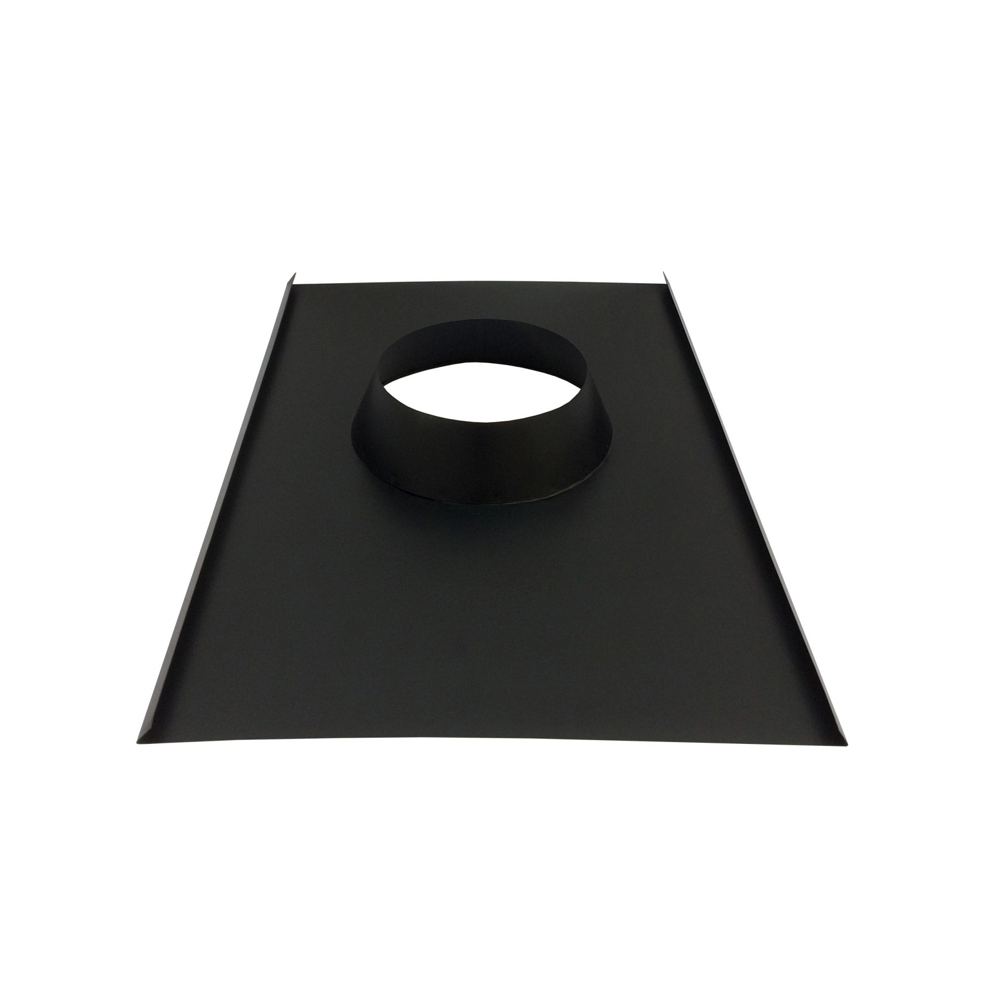 Rufo Colarinho De Telhado Preto Para Chaminé De 180 Mm De Diâmetro